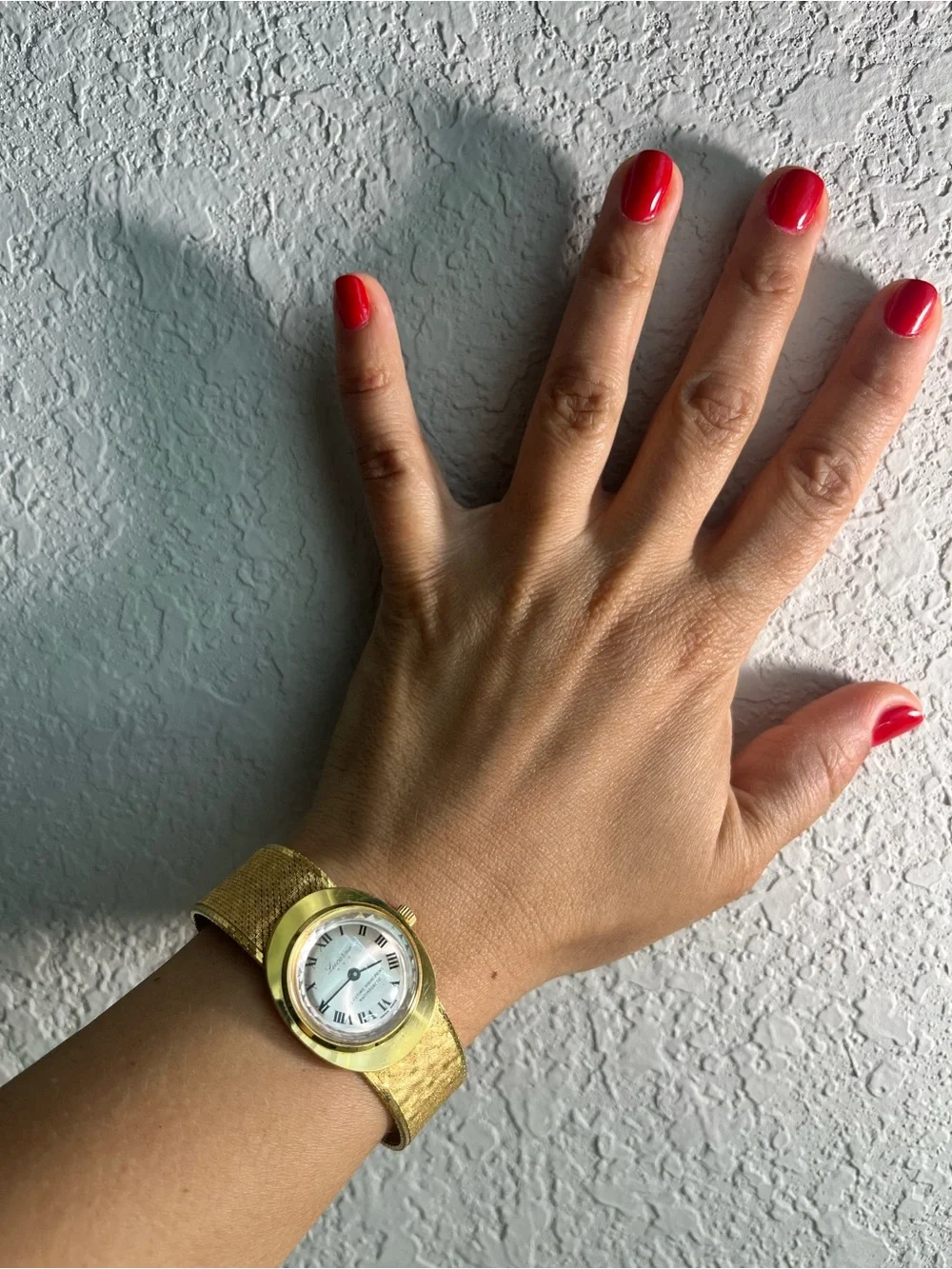 Ladies Lucerne 3 STARS Gold Bracelet Watch mechanical Swiss made.